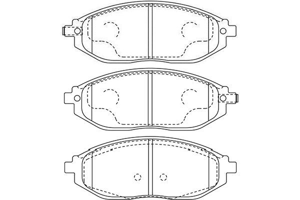 KAVO PARTS Piduriklotsi komplekt,ketaspidur BP-1016